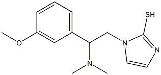 1-[2-(dimethylamino)-2-(3-methoxyphenyl)ethyl]-1H-imidazole-2-thiol,,结构式