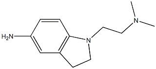 1-[2-(dimethylamino)ethyl]-2,3-dihydro-1H-indol-5-amine,,结构式
