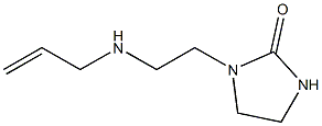 1-[2-(prop-2-en-1-ylamino)ethyl]imidazolidin-2-one 化学構造式