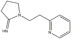 1-[2-(pyridin-2-yl)ethyl]pyrrolidin-2-imine 结构式