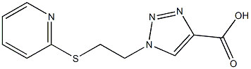 1-[2-(pyridin-2-ylsulfanyl)ethyl]-1H-1,2,3-triazole-4-carboxylic acid Struktur