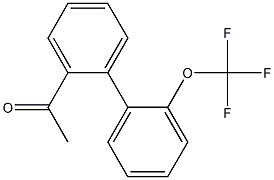 1-[2'-(trifluoromethoxy)-1,1'-biphenyl-2-yl]ethanone,,结构式