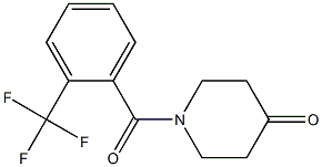 1-[2-(trifluoromethyl)benzoyl]piperidin-4-one Structure