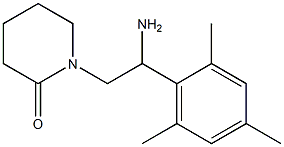 1-[2-amino-2-(2,4,6-trimethylphenyl)ethyl]piperidin-2-one Structure