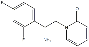 1-[2-amino-2-(2,4-difluorophenyl)ethyl]pyridin-2(1H)-one Struktur