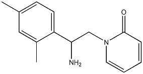 1-[2-amino-2-(2,4-dimethylphenyl)ethyl]pyridin-2(1H)-one Structure