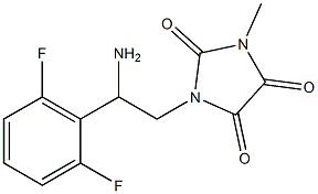 1-[2-amino-2-(2,6-difluorophenyl)ethyl]-3-methylimidazolidine-2,4,5-trione Structure