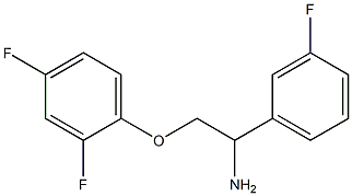 1-[2-amino-2-(3-fluorophenyl)ethoxy]-2,4-difluorobenzene Structure