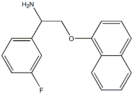 1-[2-amino-2-(3-fluorophenyl)ethoxy]naphthalene Structure