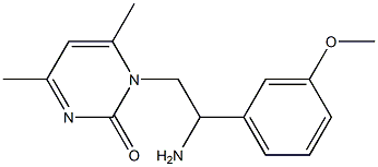 1-[2-amino-2-(3-methoxyphenyl)ethyl]-4,6-dimethylpyrimidin-2(1H)-one Structure