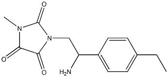 1-[2-amino-2-(4-ethylphenyl)ethyl]-3-methylimidazolidine-2,4,5-trione,,结构式