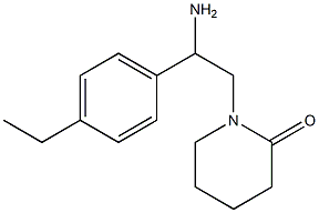 1-[2-amino-2-(4-ethylphenyl)ethyl]piperidin-2-one Struktur