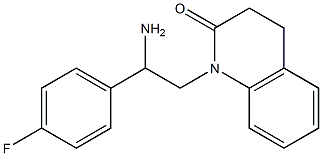 1-[2-amino-2-(4-fluorophenyl)ethyl]-3,4-dihydroquinolin-2(1H)-one Structure