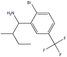 1-[2-bromo-5-(trifluoromethyl)phenyl]-2-methylbutan-1-amine|