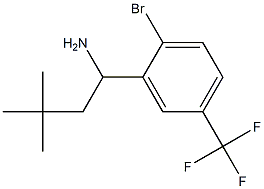 1-[2-bromo-5-(trifluoromethyl)phenyl]-3,3-dimethylbutan-1-amine