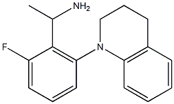 1-[2-fluoro-6-(1,2,3,4-tetrahydroquinolin-1-yl)phenyl]ethan-1-amine Structure