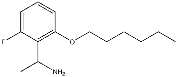 1-[2-fluoro-6-(hexyloxy)phenyl]ethan-1-amine Struktur