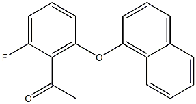  1-[2-fluoro-6-(naphthalen-1-yloxy)phenyl]ethan-1-one