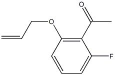 1-[2-fluoro-6-(prop-2-en-1-yloxy)phenyl]ethan-1-one Struktur