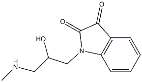 1-[2-hydroxy-3-(methylamino)propyl]-2,3-dihydro-1H-indole-2,3-dione,,结构式