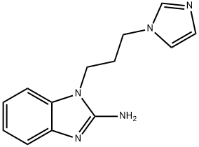 1-[3-(1H-imidazol-1-yl)propyl]-1H-1,3-benzodiazol-2-amine 化学構造式