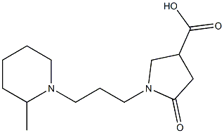 1-[3-(2-methylpiperidin-1-yl)propyl]-5-oxopyrrolidine-3-carboxylic acid