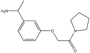 1-[3-(2-oxo-2-pyrrolidin-1-ylethoxy)phenyl]ethanamine Struktur