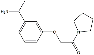 1-[3-(2-oxo-2-pyrrolidin-1-ylethoxy)phenyl]ethanamine Structure