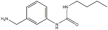 1-[3-(aminomethyl)phenyl]-3-butylurea 化学構造式