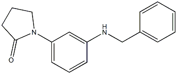 1-[3-(benzylamino)phenyl]pyrrolidin-2-one Structure