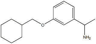 1-[3-(cyclohexylmethoxy)phenyl]ethan-1-amine Structure