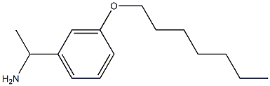 1-[3-(heptyloxy)phenyl]ethan-1-amine,,结构式