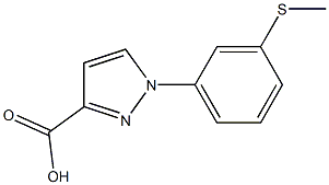 1-[3-(methylsulfanyl)phenyl]-1H-pyrazole-3-carboxylic acid