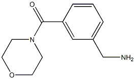 1-[3-(morpholin-4-ylcarbonyl)phenyl]methanamine 化学構造式