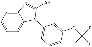 1-[3-(trifluoromethoxy)phenyl]-1H-1,3-benzodiazole-2-thiol,,结构式