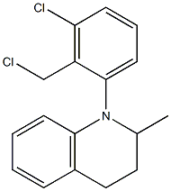  1-[3-chloro-2-(chloromethyl)phenyl]-2-methyl-1,2,3,4-tetrahydroquinoline