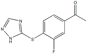 1-[3-fluoro-4-(1H-1,2,4-triazol-5-ylsulfanyl)phenyl]ethan-1-one