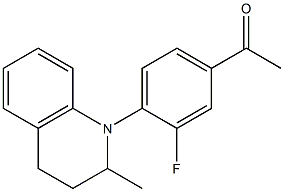 1-[3-fluoro-4-(2-methyl-1,2,3,4-tetrahydroquinolin-1-yl)phenyl]ethan-1-one