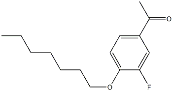 1-[3-fluoro-4-(heptyloxy)phenyl]ethan-1-one Structure