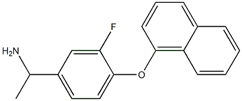 1-[3-fluoro-4-(naphthalen-1-yloxy)phenyl]ethan-1-amine Structure