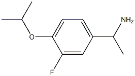 1-[3-fluoro-4-(propan-2-yloxy)phenyl]ethan-1-amine Struktur