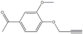 1-[3-methoxy-4-(prop-2-ynyloxy)phenyl]ethanone 化学構造式