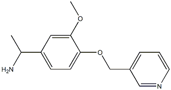  1-[3-methoxy-4-(pyridin-3-ylmethoxy)phenyl]ethanamine