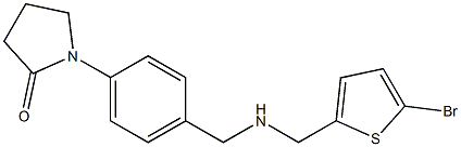 1-[4-({[(5-bromothiophen-2-yl)methyl]amino}methyl)phenyl]pyrrolidin-2-one Structure