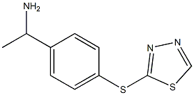 1-[4-(1,3,4-thiadiazol-2-ylsulfanyl)phenyl]ethan-1-amine Structure