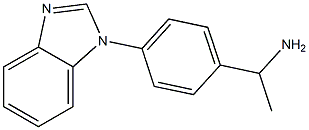 1-[4-(1H-1,3-benzodiazol-1-yl)phenyl]ethan-1-amine,,结构式
