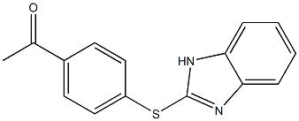 1-[4-(1H-1,3-benzodiazol-2-ylsulfanyl)phenyl]ethan-1-one Structure