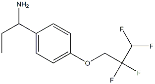 1-[4-(2,2,3,3-tetrafluoropropoxy)phenyl]propan-1-amine 化学構造式