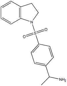 1-[4-(2,3-dihydro-1H-indole-1-sulfonyl)phenyl]ethan-1-amine