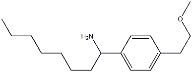 1-[4-(2-methoxyethyl)phenyl]octan-1-amine 结构式